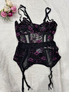 Vintage Floral Lace Bralette