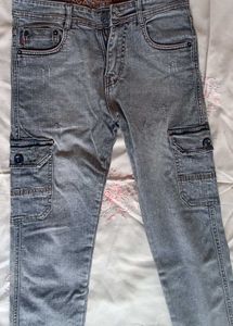 Stylish Denim Cargo Jeans
