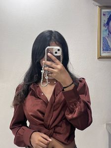 twisted knot party wear top