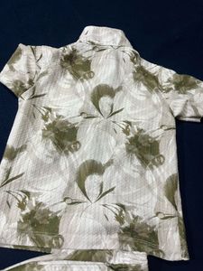 Retro Floral Kids&#39; Shirt &amp; Shorts Set