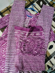Beautiful Purple Kurta Set