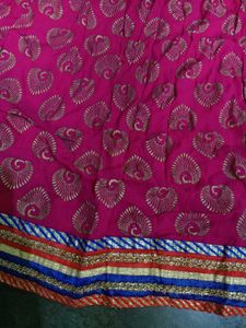 Ethnic Embroidery Rani Pink Skirt Ghagra