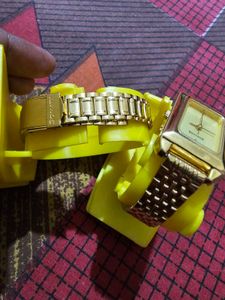 Sonata Gold Watches (Set of 2)