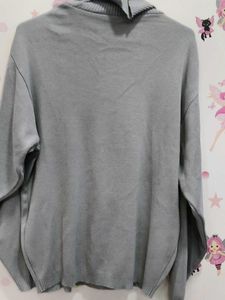 Gray Turtleneck Sweater