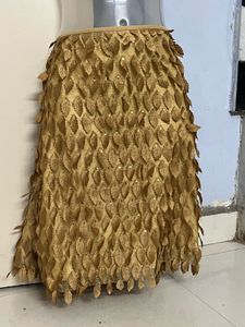 Imported Material Golden Short Skirt