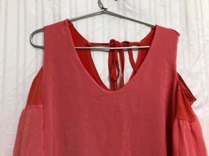 Long Sleeves Solid Cold Shoulder Dress