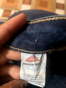 Dark Blue Denim Jeans For Womens