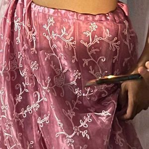 Women Lehenga Choli Rose Pink