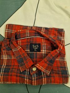 Stylish Red &amp; Blue Plaid Shirt for Men