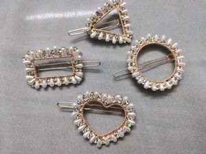 Pearl Geometric Hair Clips