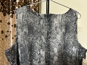 Ruffled Snake Print Dress