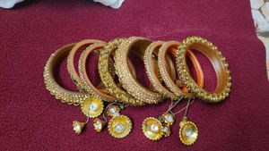 like new Golden Bridal Bangle Set