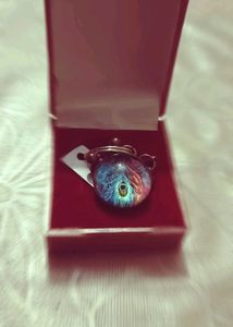 A Unique Keychain Type article Peacock Feather Des