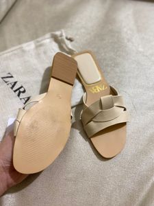 Zara Cream Flats