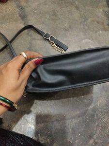 Black Quilted Crossbody Bag