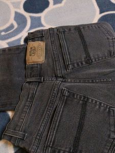Women High Stretchable Jense  Black And Grey Mixed Colour