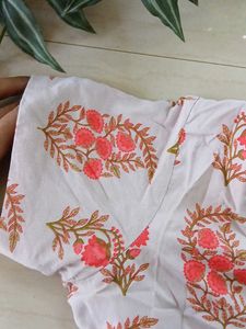 Floral Print A Line Frock