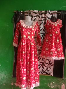 Beautiful Combo Of Gowns For Mother And Daughter