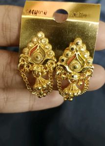 Golden Dangle Chain Earrings