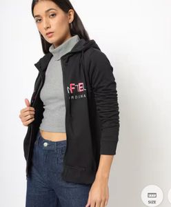 Black Zip-Up Hoodie