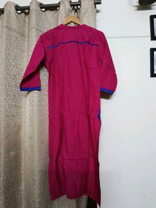 Pink Embroidered Kurta