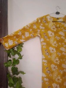 Mustard Yellow Straight kurta