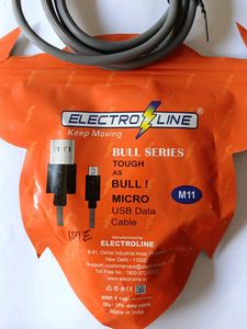 Combo ELECTROLINE B- TYPE USB CABLE (Brand New) With Earphones