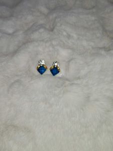 Blue Gemstone Earrings