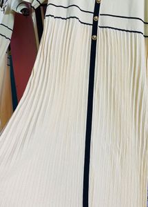 Korean Design Pleated Midi Dress