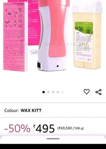 Waxing Kit With Heater, Wax And Strips