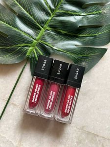 SUGAR Liquid Lipstick (Combo Of 3)