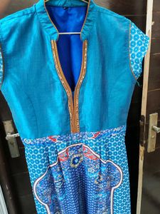 Blue Printed Kurta