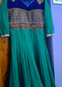 Women Embroidered Gown With Dupatta