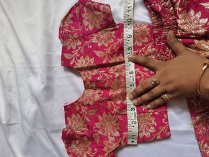 Pink Kids Benarasi Ready Saree