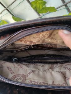 Metallic Brown Handbag