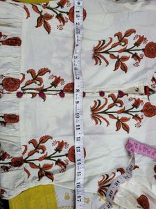 Floor Length Kurti With Front Slit