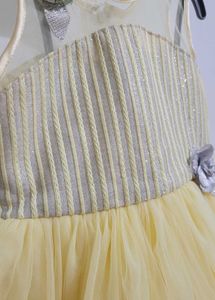 Yellow Tulle Party Dress