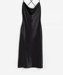 ✨ H&amp;M Black Satin Slip Dress ✨