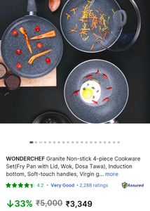 Wonderchef Royal Velvet Plus Cookware Set