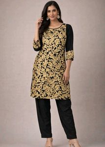 Elegant Embroidered Kurta Set