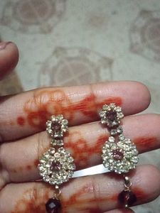 Dangling And Elegant Gemstone Earrings