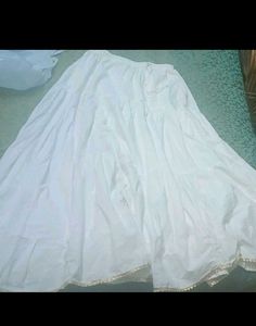 New white Cotton Skirt✨