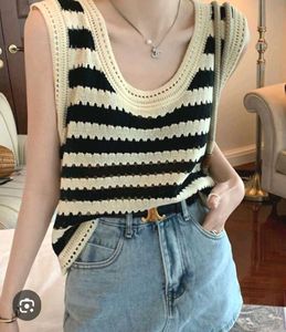 Pinterest Boho Black & Cream Crochet Top A
