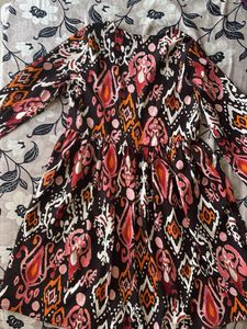 Boho Print Mini Dress