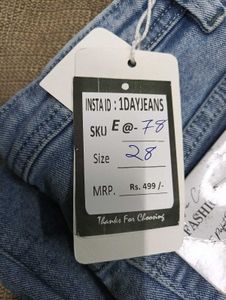 E@78 Size-28 Straight Jeans