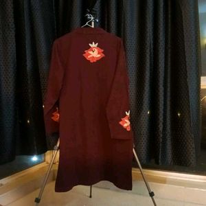 Embroidered  Woollen Kurta
