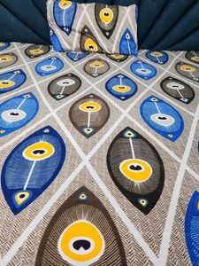 Peacock Feather Pattern Bedding Set