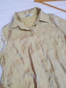Shimmer Cotton Blend Shirt