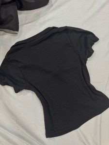 Black Zara top dupe
