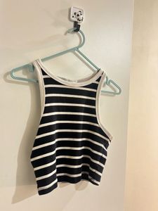 Striped Crop Tank Top